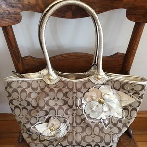 Rare Bleecker Floral Coach Purse